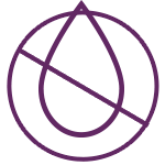 purple icon of no artificial flavors label
